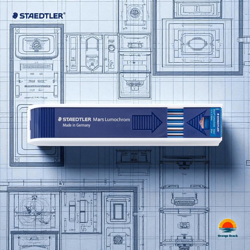 STAEDTLER Mars Carbon Ruot Chi 2mm But Giu/12 Cay/HB Den va Do/San Xuat Tai Duc/2 Loai