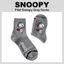 Tất Snoopy phi công màu xám
