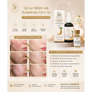 Serum tái tạo nhân sâm, Ginseng Herbal Skin Peel cao cấp Giảm Mụn, Mờ Thâm, Phục Hồi da,