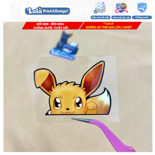 Tem Dán UV DTF POKÉMON Dán Biển Số Xe Ô tô, Dán Biển Số Xe Máy | Dán Kính Xe Ô Tô | Dán Vali | Dán Laptop chống nước