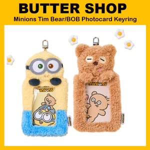 Minions ĐA NĂNG Tim Bear / BOB Photocard Móc Khóa Thẻ Túi Charm