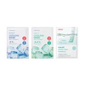 Cell Fusion C Bộ sưu tập gói mặt nạ Mask pH thấp, Mặt nạ làm mát Cica, Mặt nạ làm mát đầu tiên 5ea, 10ea