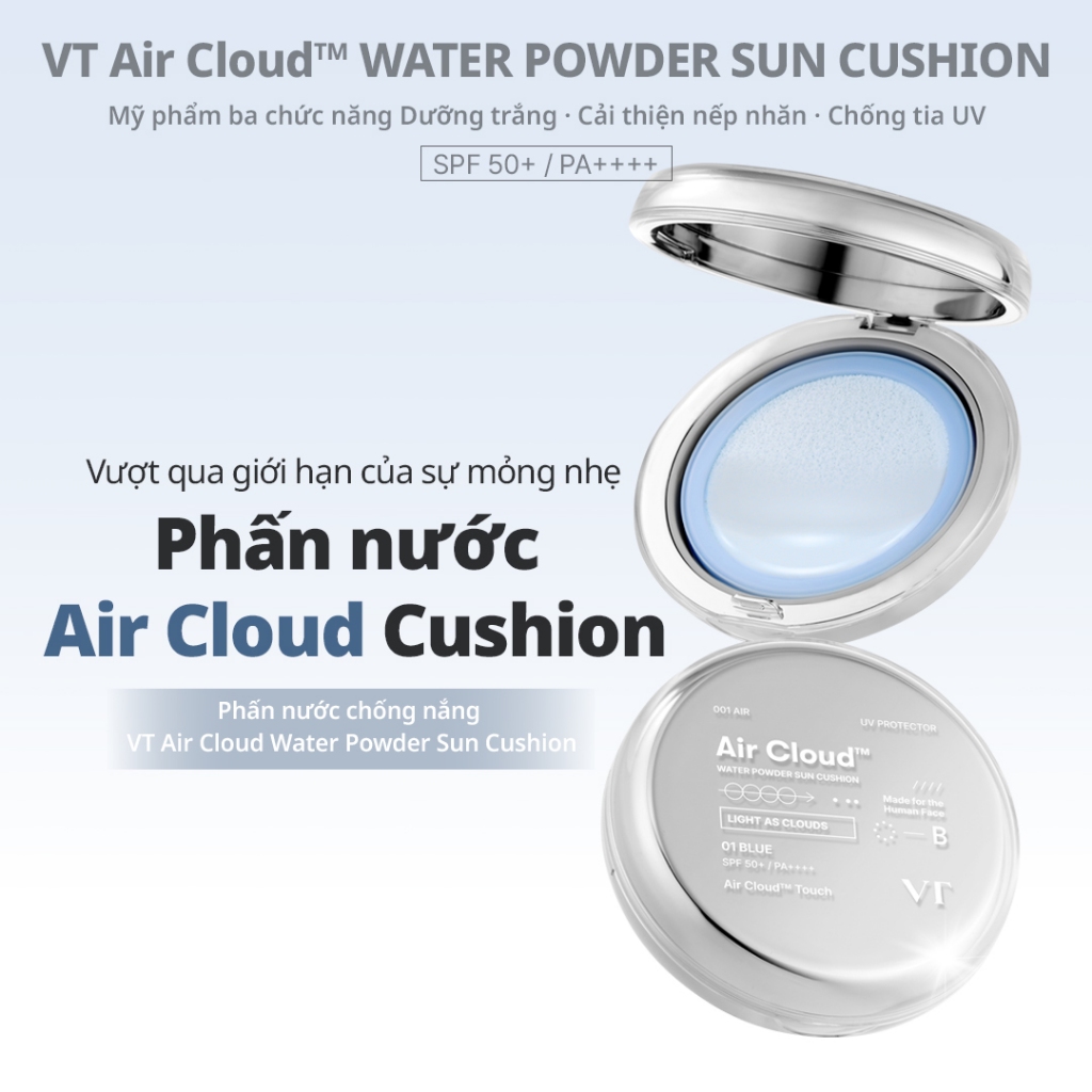 [VT] Mây gióTM BỘT NƯỚC SUN CUSION / Đệm che nắng làm mát [Flagship chính thức]