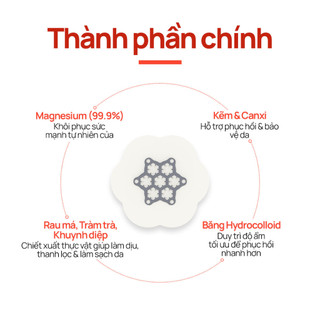 [Snow2plus CHÍNH THỨC] Miếng dán AC Magiê (Nhỏ, 10 miếng vá) / Loại bỏ mụn nhanh chóng / Da phục hồi 8 giờ / Miếng dán kim / Miếng dán lúm đồng tiền