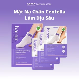BAREN Mặt Nạ Chân Centella Làm Dịu Sâu [Dưỡng ẩm sâu]