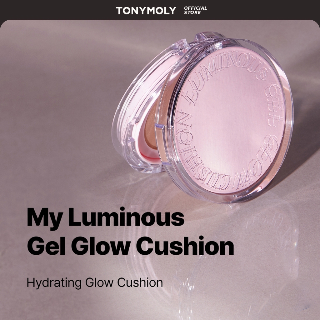 TONYMOLY Phấn nước My Luminous Gel Glow Cushion 15g SPF40 PA++ Dưỡng ẩm, nền mịn