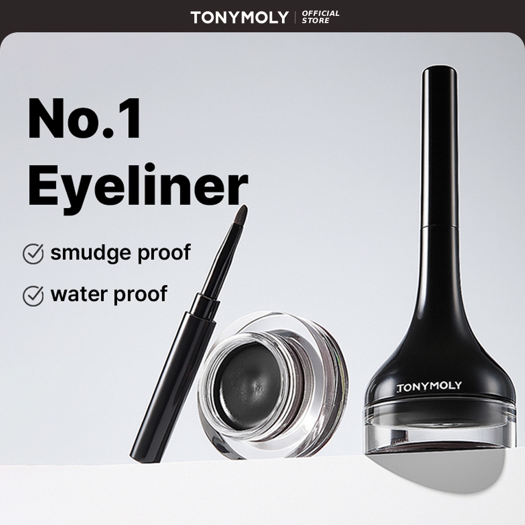 TONYMOLY Gel kẻ mắt Perfect Back Gel 4g Kèm cọ Lâu trôi
