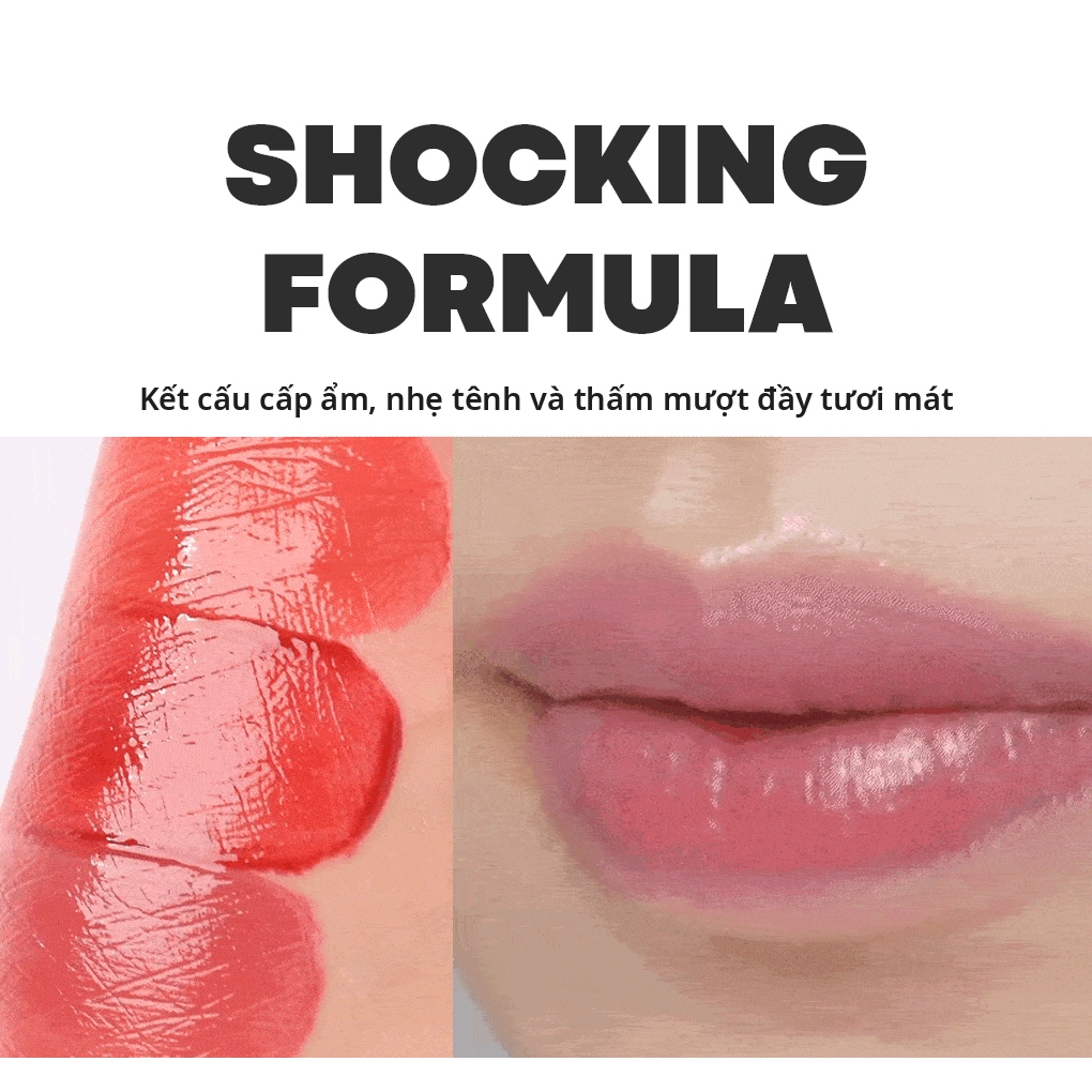 TONYMOLY Son tint xăm môi Perfect Lips Shocking Lâu trôi Chống nước