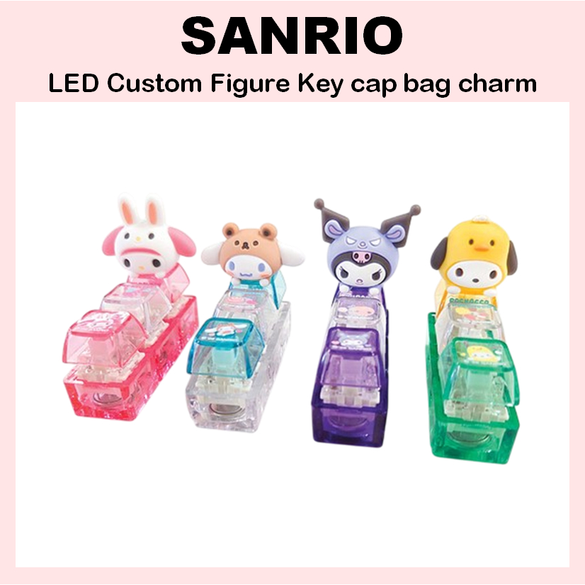 [SANRIO] Túi đựng chìa khóa hình tùy chỉnh LED quyến rũ (Mymelody / Kuromi / Cinnamoroll / Pochacco)