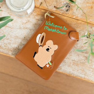 [Dinotaeng] Marsh Town Bao Hộ Chiếu Nam Châm｜Phụ Kiện Du Lịch Khóa Từ