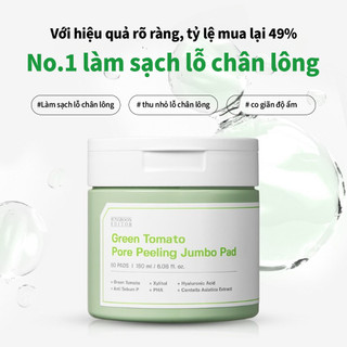[SUNGBOON EDITOR] Green Tomato Pore Peeling Jumbo Pad 170ml (60 miếng)
