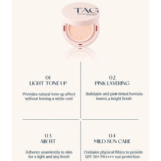 [TAG] Đệm chống nắng màu hồng 15g SPF 50 + / PA + + + +