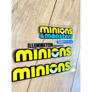 Tem Decal UV DTF chữ MINIONS & MONSTERS Dán Ly Nước | Dán vali | Dán Laptop | Dán Xe Máy | Dán xe ô tô chống nước