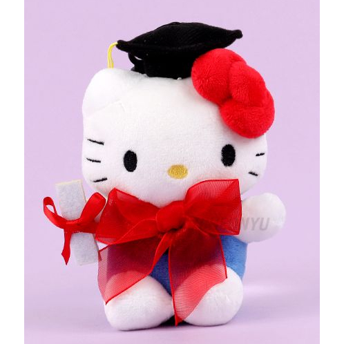 [SANRIO] Mũ tốt nghiệp mới Túi sang trọng Charm Móc khóa 13cm
