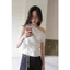 💖 Áo Lệch Vai Nữ LELI TOP Rút Eo Tôn Dáng Chất Xước Korea Cao Cấp Màu Trắng Hồng ✨