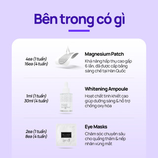 [Snow2plus CHÍNH THỨC] Phục hồi nám của Magiê Patch & Ampoule, Mask Sheet / Adenosine / Glutathione / Pantenol