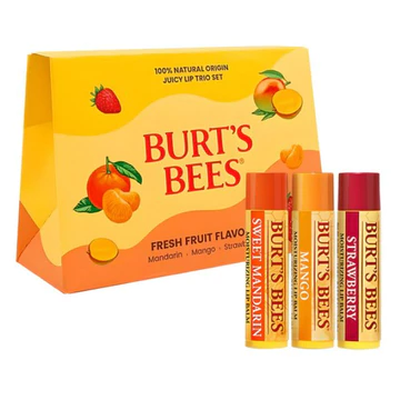 [BURT 'S BEES] Bộ ba dưỡng môi Juicy (Mandarin ngọt ngào + Xoài + Dâu tây) / 4.25g × 3 chiếc