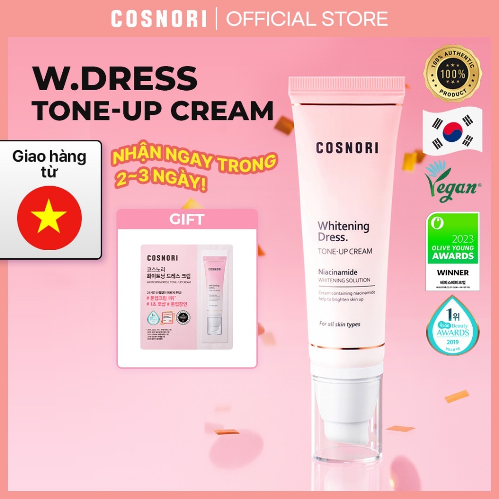 [COSNORI] Kem làm trắng tông màu