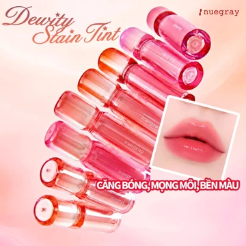 NUEGRAY Dewity Stain Son Tint Căng Bóng, Mọng Môi, Bền Màu 8 Màu 4g