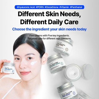 DifferNdeeper Total Solution Glutathione & PDRN & Vitamin & Panthenol & Hyaluronic Acid Cream