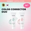COSNORI COLOR CORRECTOR DUO (Kem tông màu hồng lãng mạn 50ml & Kem tông màu xanh lá cây Dermatic 50ml)