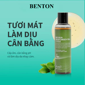 Nước hoa hồng trà xanh Deep Green Tea Toner 150ml dành cho da mụn, da dầu và da nhạy cảm – Giúp làm dịu và giảm kích ứng