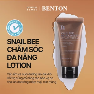 Kem Dưỡng Ẩm Snail Bee High Content Steam Cream – Dưỡng ẩm, không chứa silicone, hỗ trợ hàng rào bảo vệ da, chăm sóc da khuyết điểm, làm sáng da