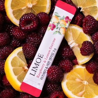 Limoe Hạt Mâm Xôi Chanh Lên Men | Vitamin C, Dưỡng Chất Từ 9 Loại Ngũ Cốc Hàn Quốc  3g x 30 Gói