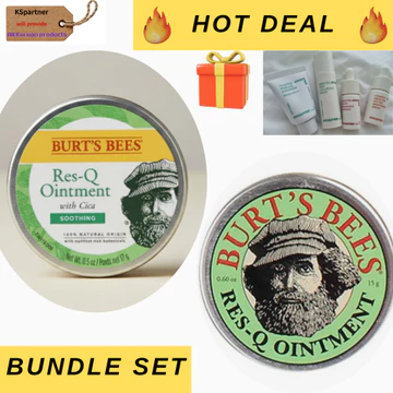 Thuốc mỡ Burt 's Bees Res-Q | Với Cica 17g / Chính hãng 15g | Son dưỡng da đa năng | Sản xuất tại Mỹ