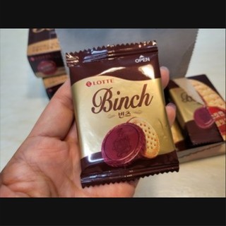 [Lotte] Bánh quy cao cấp sô cô la Binch / 102g (12 chiếc) / Gói riêng / Đồ ăn nhẹ Hàn Quốc