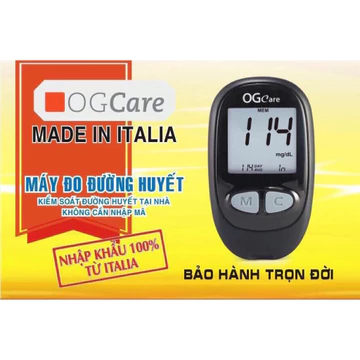 (Chính Hãng) Bộ Máy Đo Đường Huyết OGCARE, Đo Đường Huyết Tại Nhà, Bảo Hành Trọn Đời, Tặng Kèm Quà