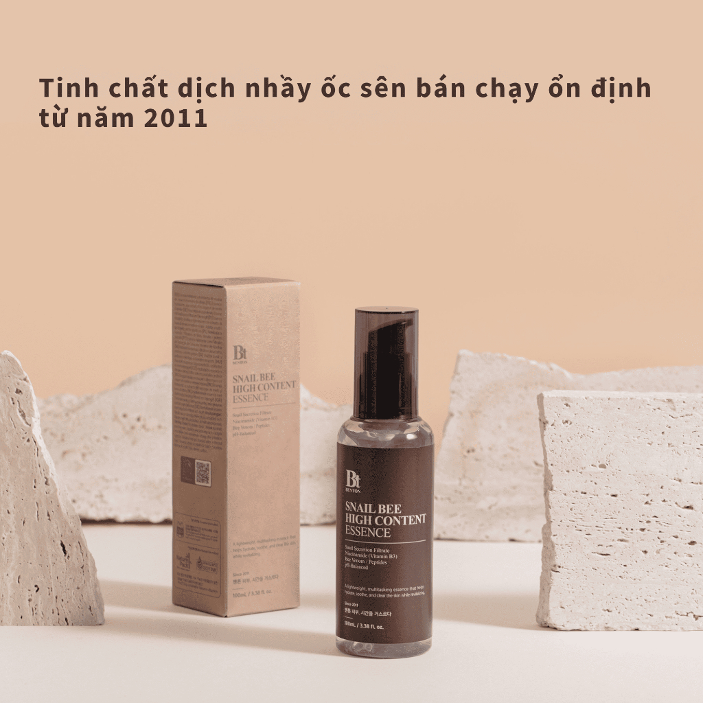 [Benton Official] Tinh chất dưỡng da Snail Bee High Content Essence – Hỗ trợ phục hồi hàng rào bảo vệ da & cải thiện dấu hiệu lão hóa với Peptide & Niacinamide