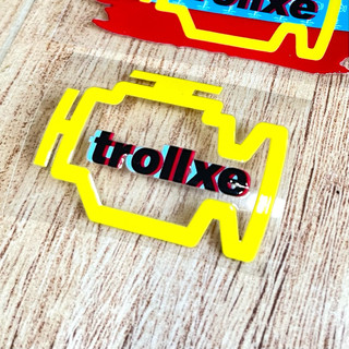 Tem UV DTF chữ nổi Trollxe Dán trang trí Xe Máy, trang trí xe hơi, Dán Nón bảo hiểm Chống Nước, bền màu