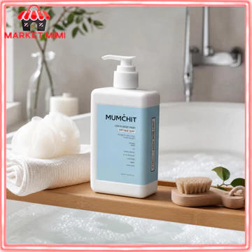 Sữa tắm mềm MUMCHIT Sữa tắm axit nhẹ 400ml 1 chai | rửa mặt dưỡng ẩm pH thấp Sữa rửa mặt hàng ngày Bọt nhẹ nhàng Xà phòng tươi Hương thơm tắm Chăm sóc cơ thể Hàn Quốc
