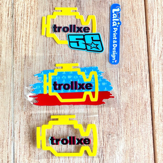 Tem UV DTF chữ nổi Trollxe Dán trang trí Xe Máy, trang trí xe hơi, Dán Nón bảo hiểm Chống Nước, bền màu