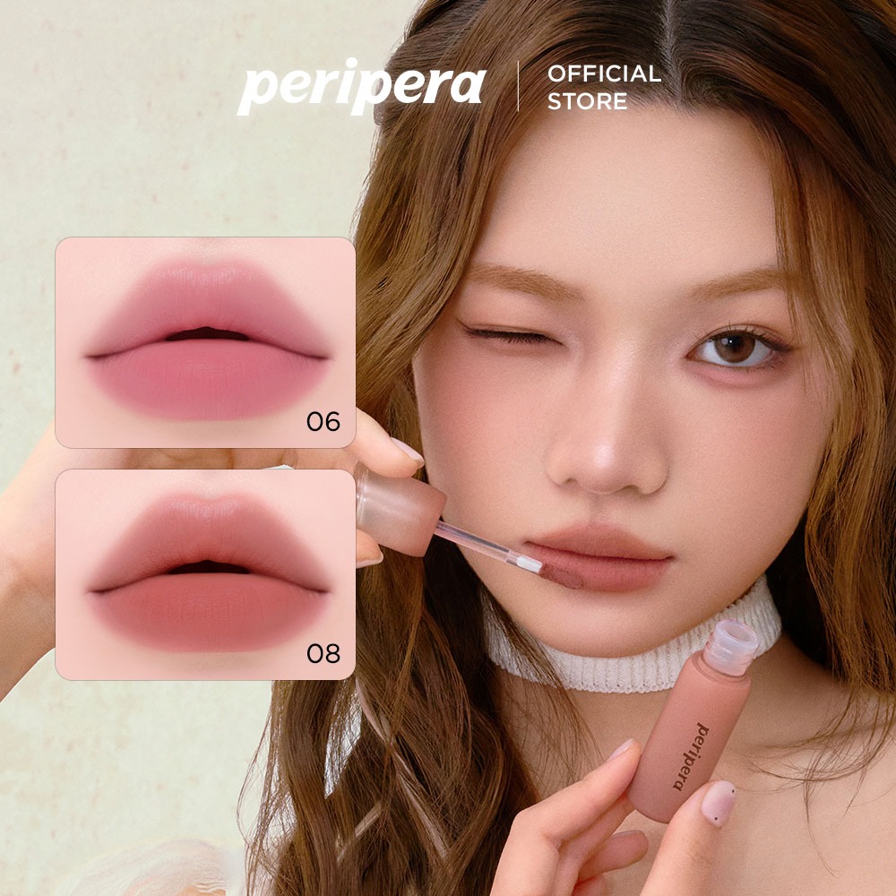 [PERIPERA]⭐ MOOD BLUR TINT - Họa tiết nhung, màu tắt tiếng