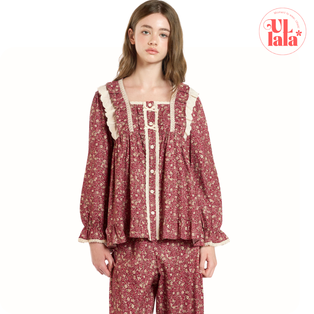 [MALL CHÍNH HÃNG](25282WTLLN) ULLALA PAJAMA Telling Set bộ đồ ngủ mặc ...