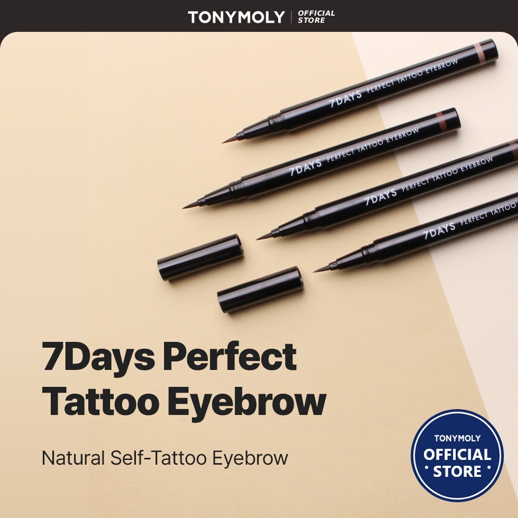 TONYMOLY Chì kẻ mày lâu trôi 7 Days Perfect Tattoo Eyebrow 0.4g Bền màu, không lem