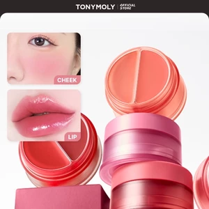 TONYMOLY Cheek Tone Lip And Cheek Balm 4.8g Căng bóng & mịn lì Dùng cho môi và má Kèm cọ