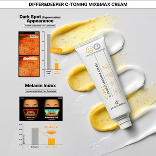 [Differ & Deeper Korea] B-Volume / C-Toning / S-Cure Mix & Max Cream (50ml) - Chống lão hóa / Làm sáng / Giảm lỗ chân lông (3 loại)