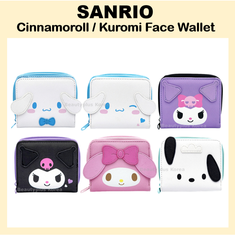 [Sanrio] Ví Mặt Cinnamoroll / Kuromi / My Melody / Pochacco