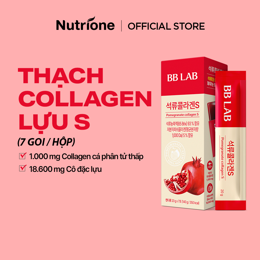 NUTRIONE BB LAB Thạch Collagen Lựu S (20g x 7 goi)