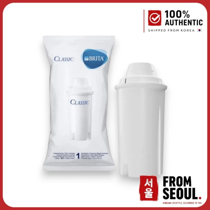 Bộ lọc thay thế Brita Classic cho bình lọc nước | 1 lõi lọc, tương thích máy lọc nước