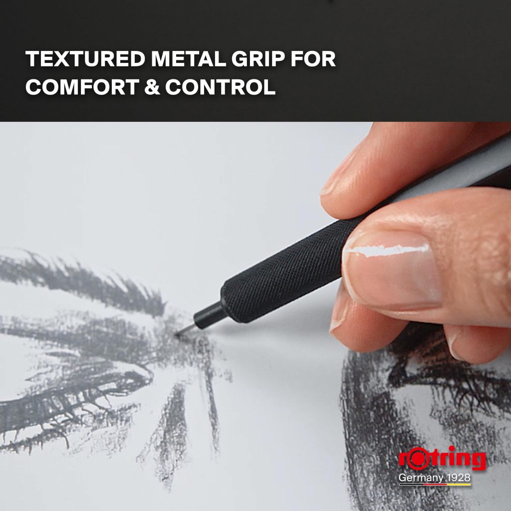 rOtring 500 But Chi 0.5mm/5 Mau Do Trang Den Xanh/Luc Giac/Tay Cam Knurl/Ong Dan Co Dinh
