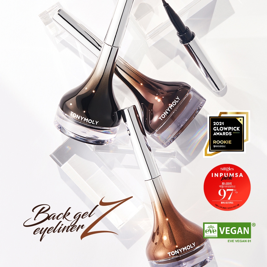 TONYMOLY Gel kẻ mắt chống nước Back Gel Eyeliner Z 4g Không lem, thuần chay