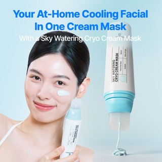 DifferNdeeper Saeng-Eol Pack Pink Lifting Up Toning, Soda Pack Sky Watering Cryo Cream Mask 100g