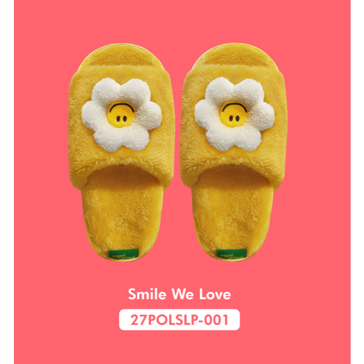 [WIGGLE WIGGLE] Dép đi trong nhà có thể giặt được Smile We Love / BELLYGOM