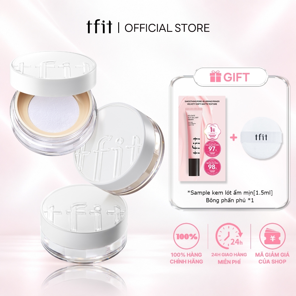 [TFIT Official] Phấn Phủ Cho Da Dầu Kiềm Dầu 24h Chống Nước Translucent Set Finishing Powder 7g