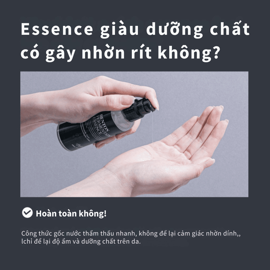 [Benton Official] Tinh Chất Benton Fermentation Essence – Chứa Galactomyces & Bifida, giúp làm sáng da, cấp ẩm, hỗ trợ cải thiện kết cấu da, cho da rạng rỡ