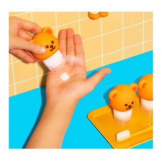 [WIGGLE WIGGLE] Bộ chai du lịch tiện lợi 3P Bear (60ml × 3ea)